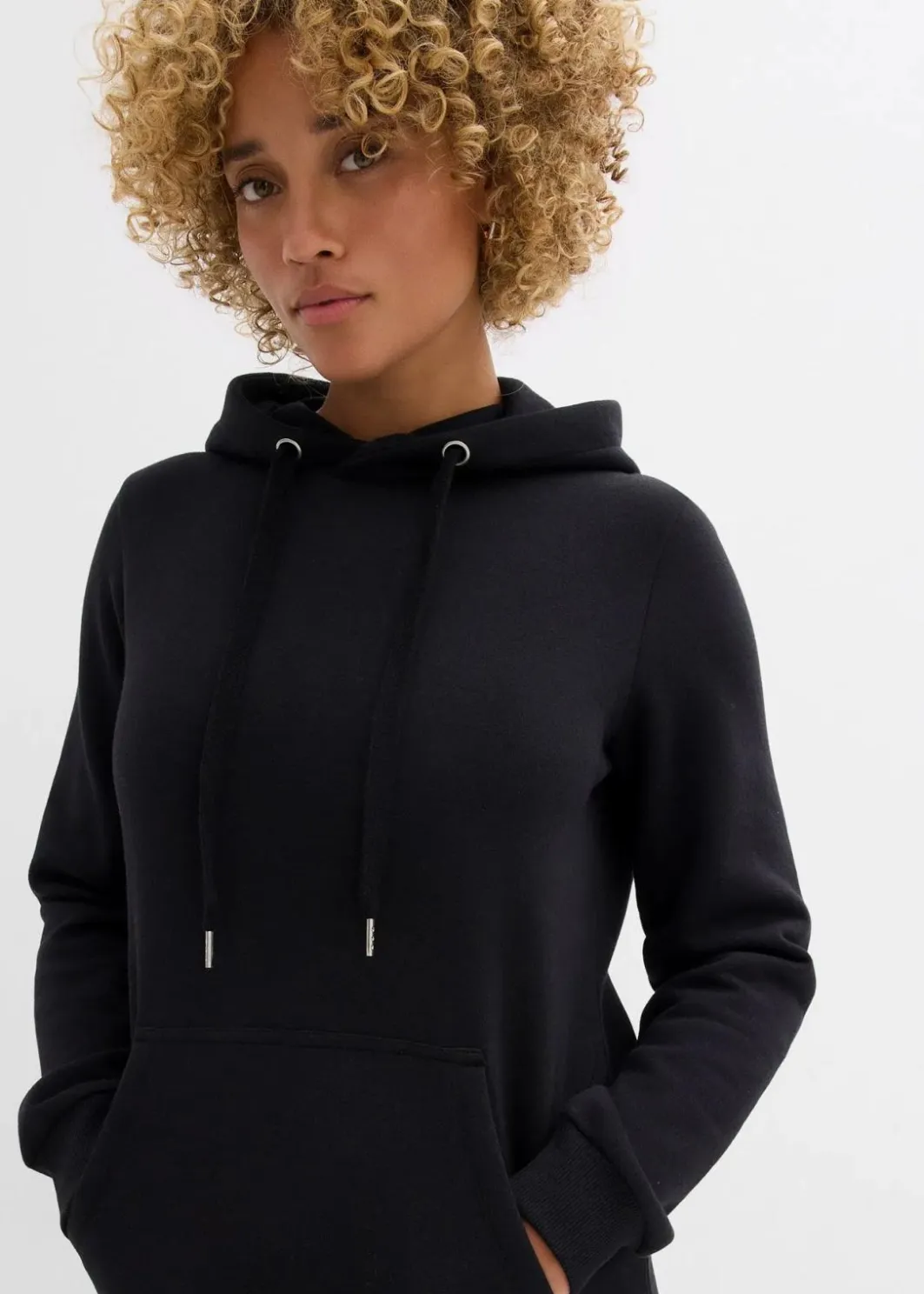 Damen bonprix Kleider|Sweat|Sweatkleid aus Baumwoll-Mix