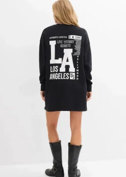 Damen bonprix Sweat|Kleider|Sweatkleid aus reiner Baumwolle