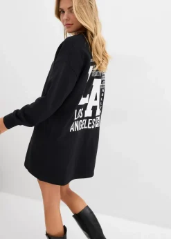 Damen bonprix Sweat|Kleider|Sweatkleid aus reiner Baumwolle