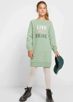 Kinder bonprix Mädchen 9-16 Jahre·Kleider & Jumpsuits|Mädchen 2-8 Jahre·Nachhaltigere Materialien|Sweatkleid aus reiner Bio-Baumwolle