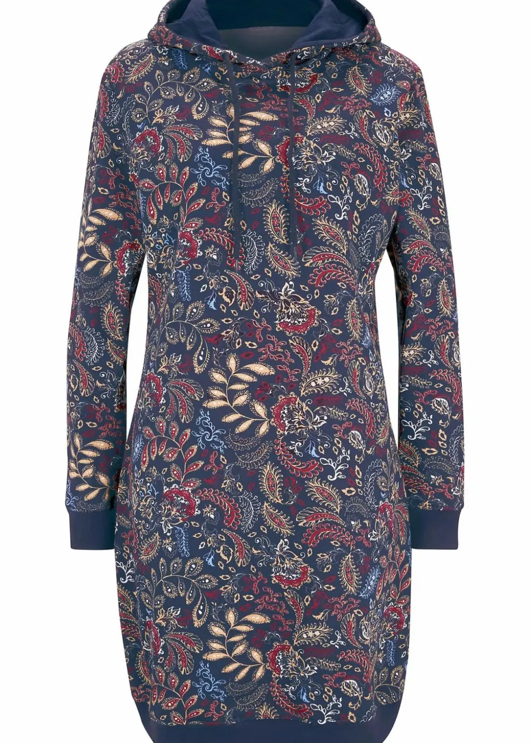 New Sweatkleid, bedruckt, langarm Damen Bekleidung·Blusen & Tuniken|Bekleidung·Pullover & Strickjacken
