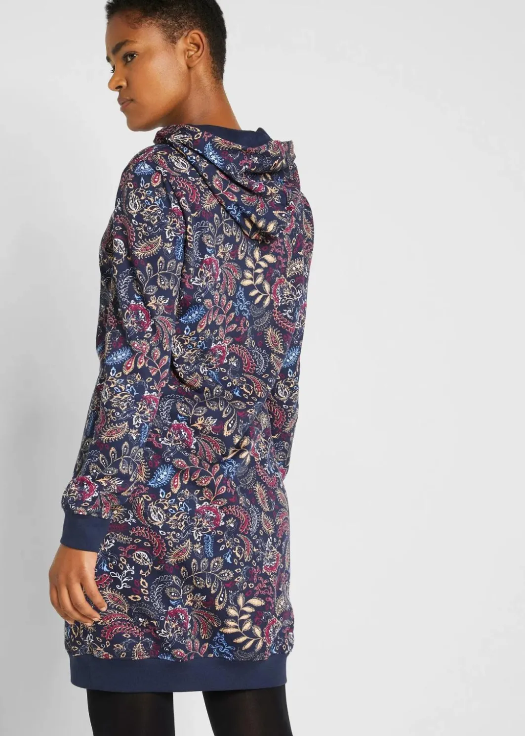 New Sweatkleid, bedruckt, langarm Damen Bekleidung·Blusen & Tuniken|Bekleidung·Pullover & Strickjacken