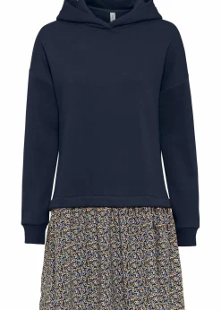 Hot Sweatkleid in 2-in-1 Optik Damen Sweat|Kleider