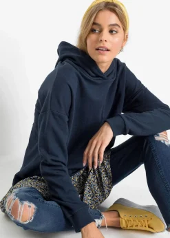 Hot Sweatkleid in 2-in-1 Optik Damen Sweat|Kleider