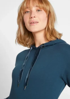 Damen bonprix Kleider|Sweat|Sweatkleid mit Bio-Baumwolle