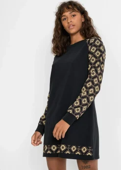Outlet Sweatkleid mit Druck Damen Bekleidung·Blusen & Tuniken|Sweat