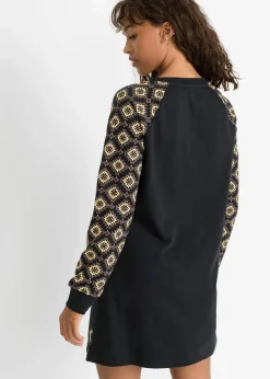 Outlet Sweatkleid mit Druck Damen Bekleidung·Blusen & Tuniken|Sweat