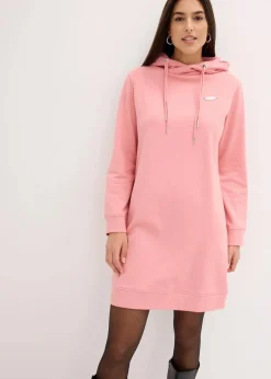 Damen bonprix Kleider|Sweat|Sweatkleid mit Kapuze