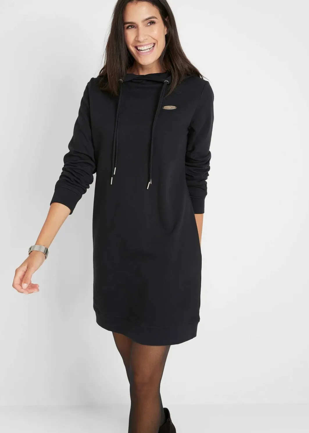 Hot Sweatkleid mit Kapuze Damen Kleider|Sweat
