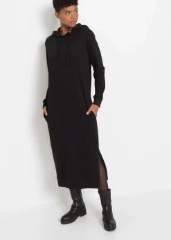 Clearance Sweatkleid mit Kapuze Damen Basics|Sweat
