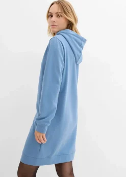 Outlet Sweatkleid mit Kapuze Damen Kleider|Sweat