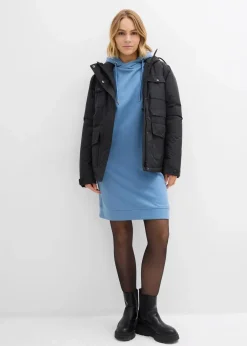Outlet Sweatkleid mit Kapuze Damen Kleider|Sweat