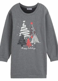 Kinder bonprix Mädchen 9-16 Jahre·Kleider & Jumpsuits|Sweatkleid mit Pailletten