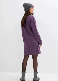 Damen bonprix Bekleidung·Blusen & Tuniken|Bekleidung·Pullover & Strickjacken|Sweatkleid mit Ösen