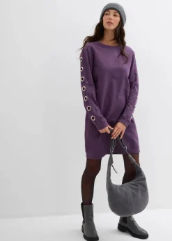 Damen bonprix Bekleidung·Blusen & Tuniken|Bekleidung·Pullover & Strickjacken|Sweatkleid mit Ösen