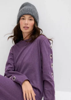 Damen bonprix Bekleidung·Blusen & Tuniken|Bekleidung·Pullover & Strickjacken|Sweatkleid mit Ösen