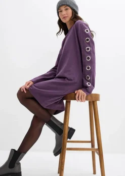 Damen bonprix Bekleidung·Blusen & Tuniken|Bekleidung·Pullover & Strickjacken|Sweatkleid mit Ösen