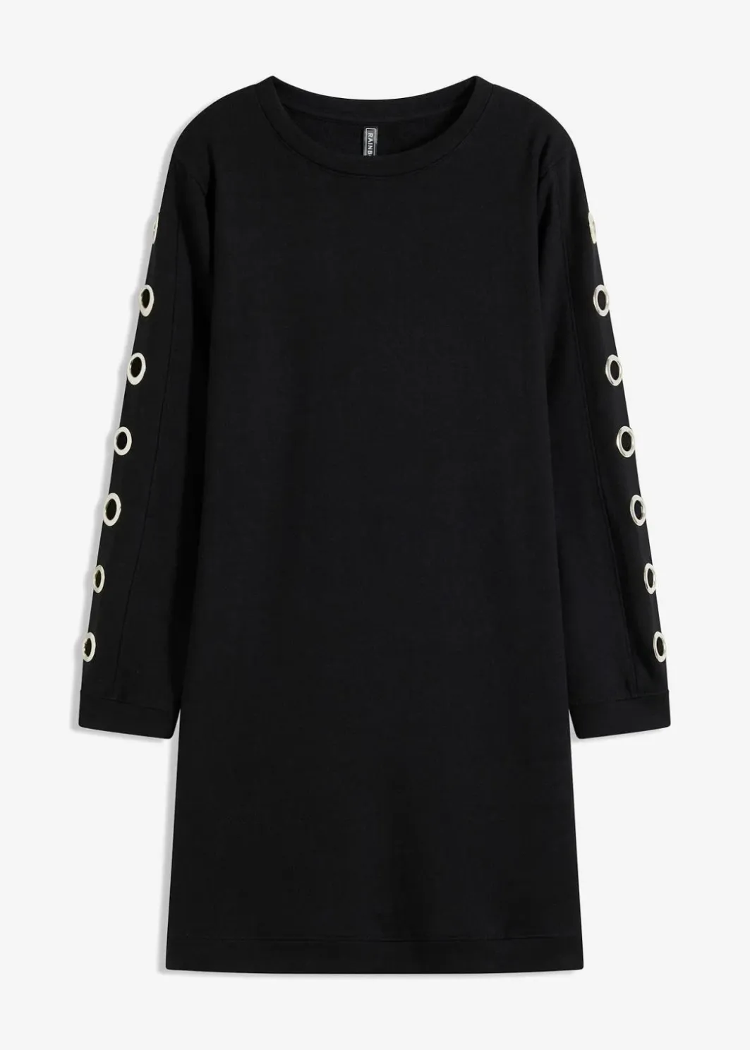 Damen bonprix Kleider|Sweat|Sweatkleid mit Ösen