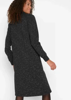 Online Sweatkleid mit Troyer Damen Kleider|Sweat