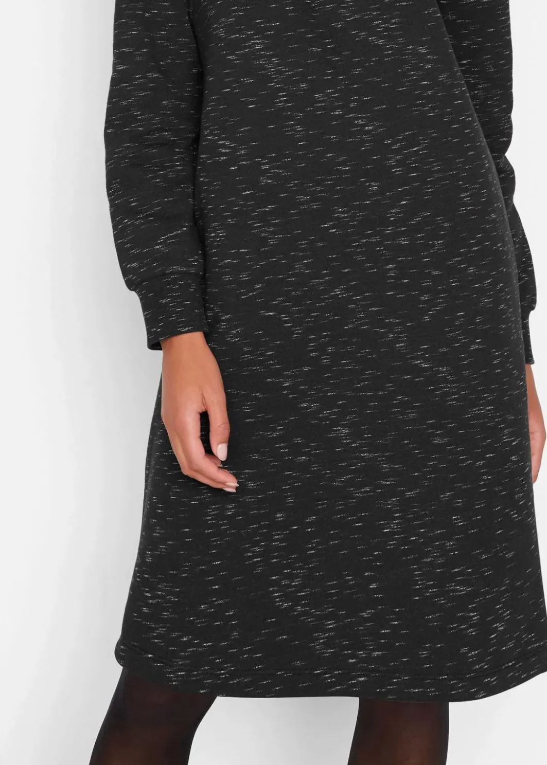 Online Sweatkleid mit Troyer Damen Kleider|Sweat
