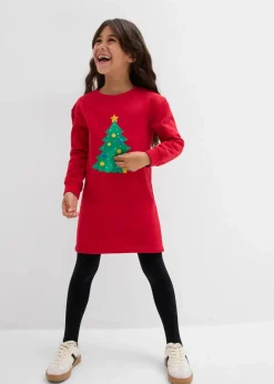 Hot Sweatkleid mit Weihnachtsmotiv Kinder Mädchen 2-8 Jahre·Nachhaltigere Materialien|Mädchen 9-16 Jahre·Nachhaltigere Materialien