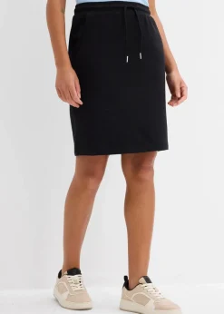 Damen bonprix Nachhaltigere Materialien|Sweat|Sweatrock mit Taschen