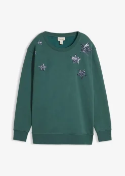 New Sweatshirt aus Baumwoll-Mix Damen Bekleidung·Blusen & Tuniken|Sweat