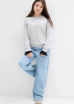 Kinder bonprix Mädchen 2-8 Jahre·Nachhaltigere Materialien|Mädchen 9-16 Jahre·Nachhaltigere Materialien|Sweatshirt aus reiner Baumwolle