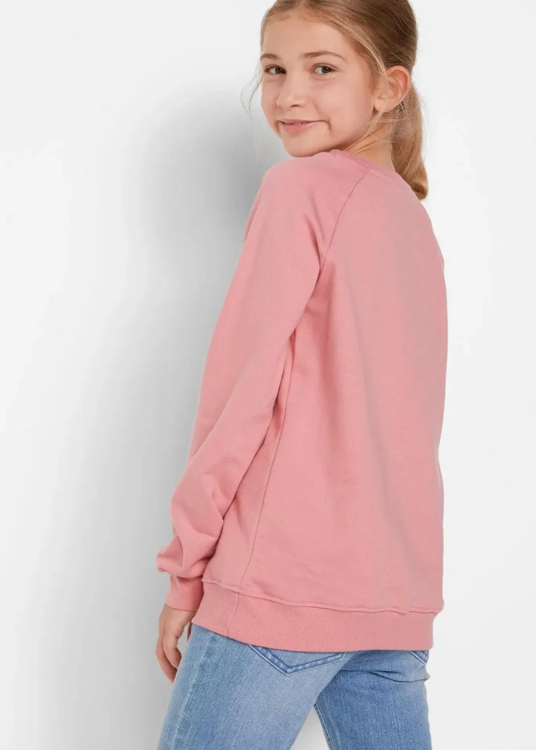Kinder bonprix Mädchen 9-16 Jahre·Sweat & Strick|Mädchen 2-8 Jahre·Nachhaltigere Materialien|Sweatshirt aus reiner Baumwolle