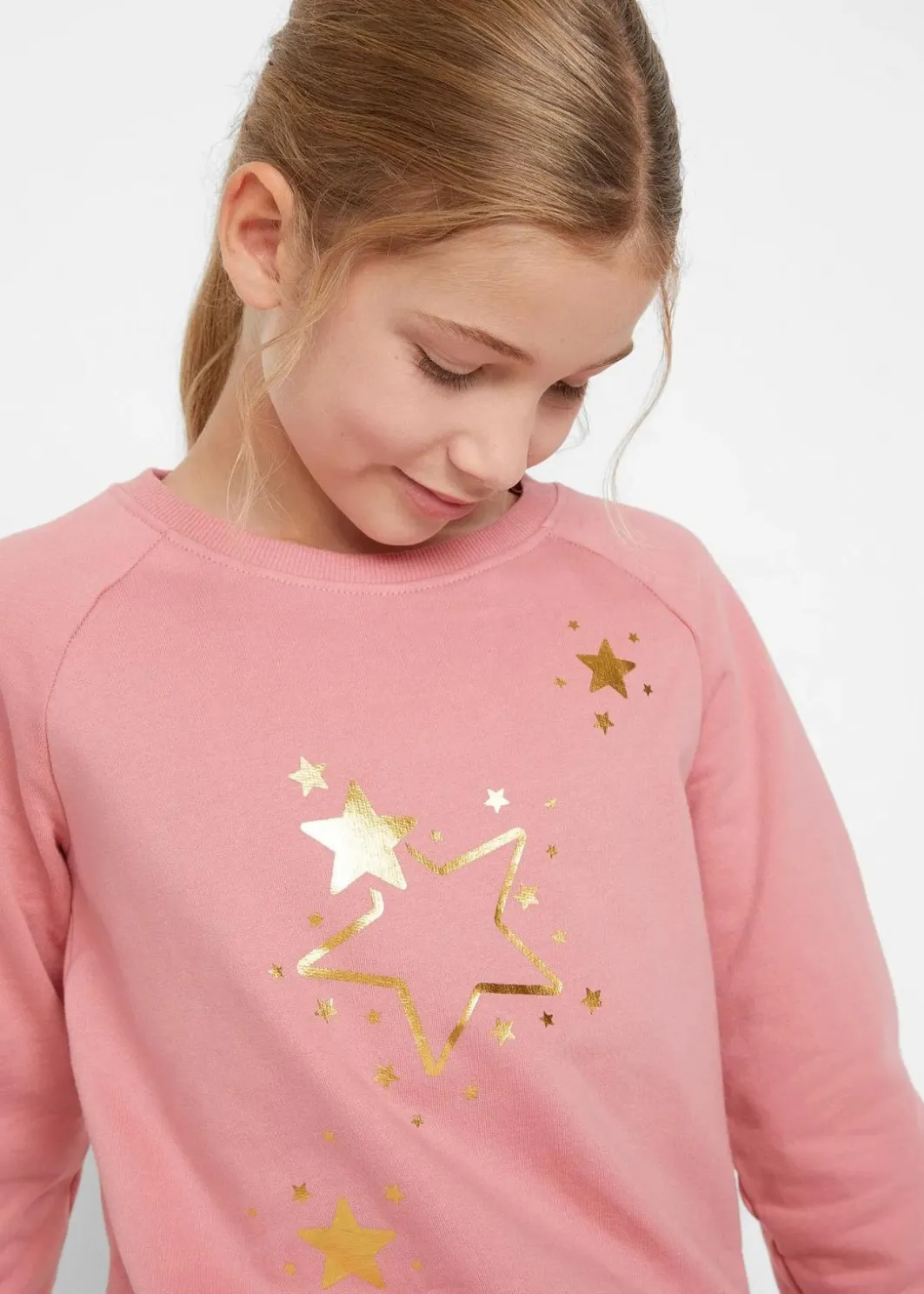 Kinder bonprix Mädchen 9-16 Jahre·Sweat & Strick|Mädchen 2-8 Jahre·Nachhaltigere Materialien|Sweatshirt aus reiner Baumwolle