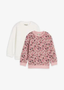 Kinder bonprix Mädchen 2-8 Jahre·Nachhaltigere Materialien|Mädchen 9-16 Jahre·Nachhaltigere Materialien|Sweatshirt aus reiner Bio-Baumwolle (2er Pack)