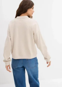 Damen bonprix Sweat|Basics|Sweatshirt aus reiner Bio-Baumwolle
