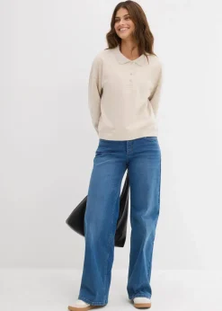 Damen bonprix Sweat|Basics|Sweatshirt aus reiner Bio-Baumwolle