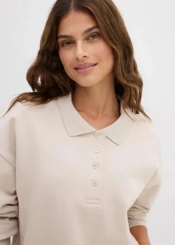Damen bonprix Sweat|Basics|Sweatshirt aus reiner Bio-Baumwolle