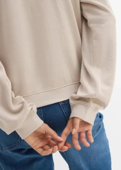 Damen bonprix Sweat|Basics|Sweatshirt aus reiner Bio-Baumwolle