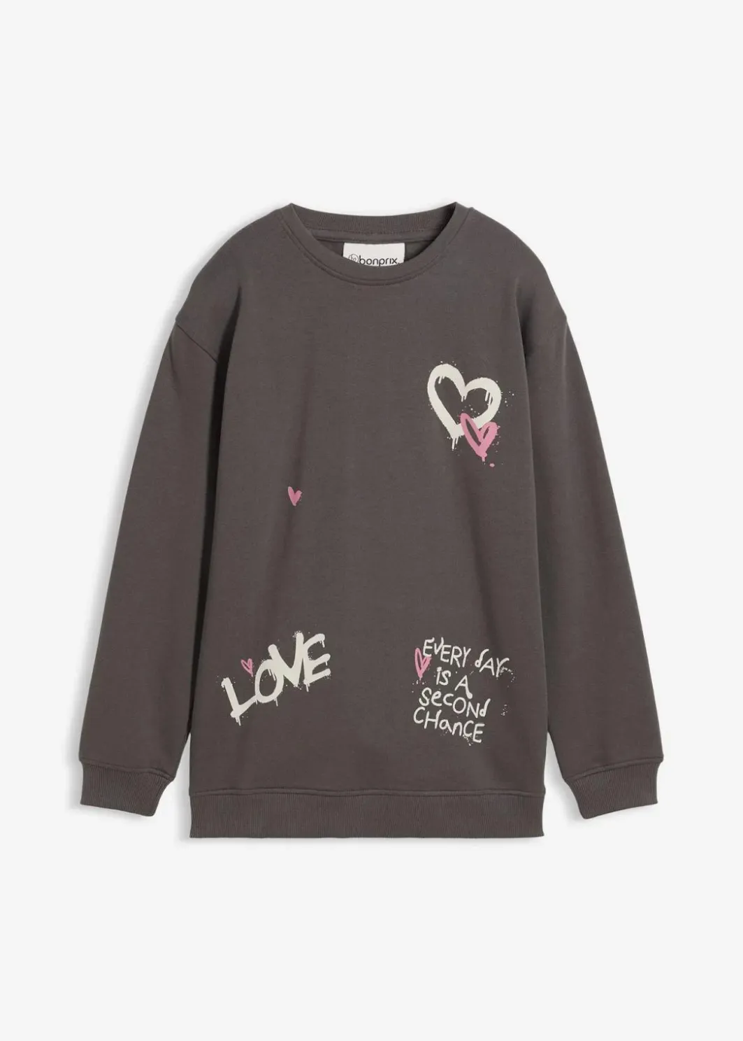 Kinder bonprix Mädchen 9-16 Jahre·Sweat & Strick|Mädchen 2-8 Jahre·Nachhaltigere Materialien|Sweatshirt aus reiner Bio-Baumwolle