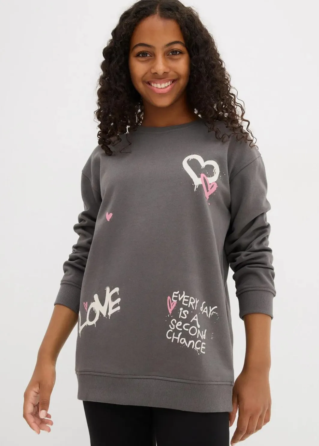 Kinder bonprix Mädchen 9-16 Jahre·Sweat & Strick|Mädchen 2-8 Jahre·Nachhaltigere Materialien|Sweatshirt aus reiner Bio-Baumwolle