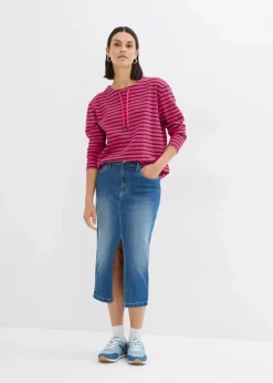 Clearance Sweatshirt aus Strukturmaterial Damen Sweat