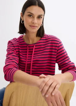 Clearance Sweatshirt aus Strukturmaterial Damen Sweat