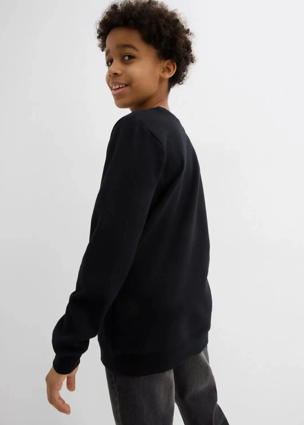 Kinder bonprix Jungen 9-16 Jahre·Sweat & Strick|Sweatshirt aus weichem Baumwoll-Mix