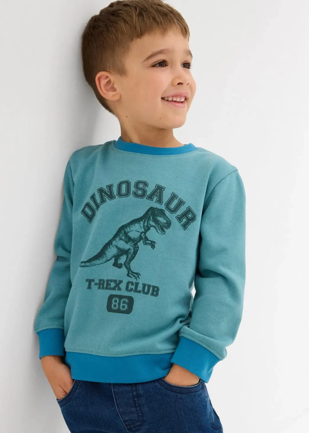 Online Sweatshirt aus weichem Baumwoll-Mix Kinder Jungen 2-8 Jahre·Sweat & Strick