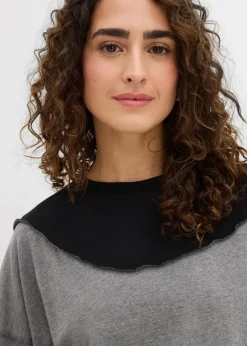 Outlet Sweatshirt aus weichem Baumwoll-Mix Damen Sweat|Nachhaltigere Materialien
