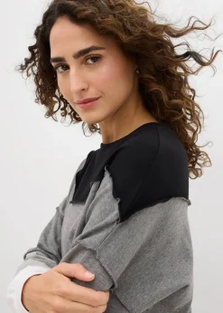 Outlet Sweatshirt aus weichem Baumwoll-Mix Damen Sweat|Nachhaltigere Materialien