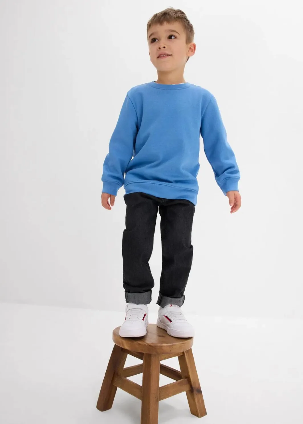 Kinder bonprix Jungen 2-8 Jahre·Sweat & Strick|Jungen 2-8 Jahre·Mehrfachpacks|Sweatshirt aus weichem Baumwoll-Mix (2er Pack)