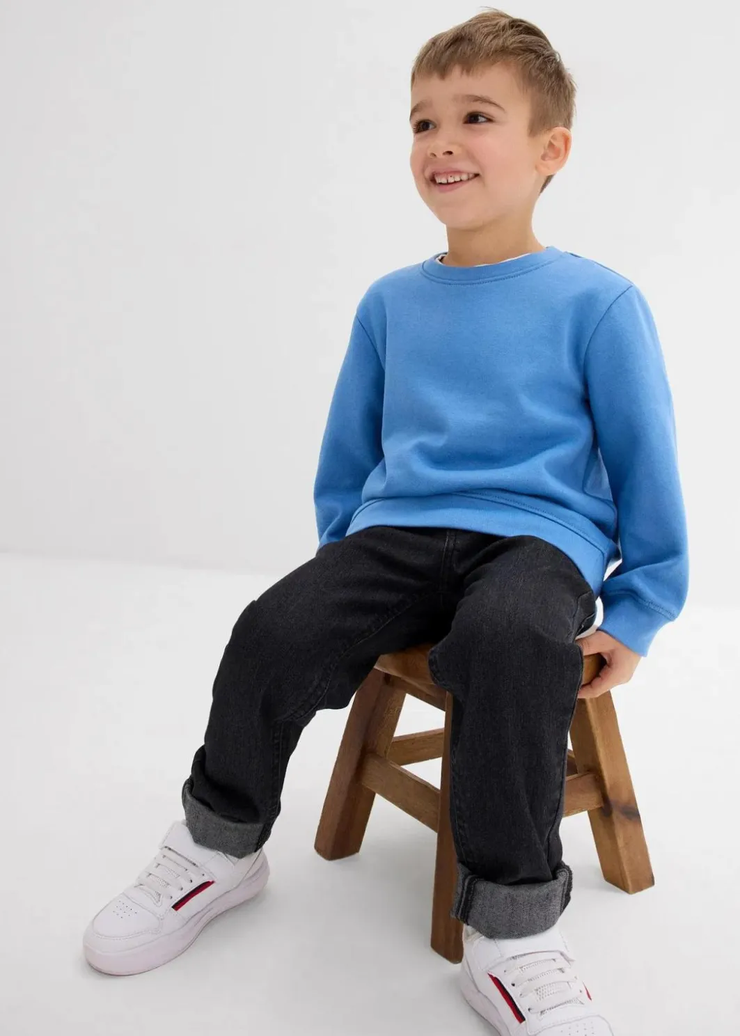 Kinder bonprix Jungen 2-8 Jahre·Sweat & Strick|Jungen 2-8 Jahre·Mehrfachpacks|Sweatshirt aus weichem Baumwoll-Mix (2er Pack)