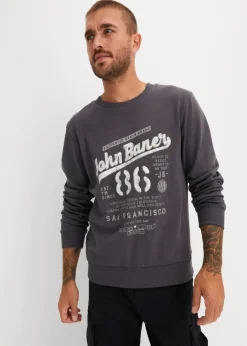 Hot Sweatshirt aus weichem Baumwoll-Mix Herren Große Größen|Sweat