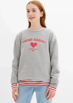 Kinder bonprix Mädchen 9-16 Jahre·Sweat & Strick|Mädchen 2-8 Jahre·Nachhaltigere Materialien|Sweatshirt aus weichem Bio-Baumwoll-Mix