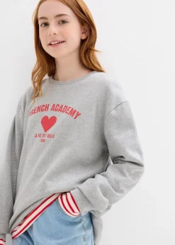 Kinder bonprix Mädchen 9-16 Jahre·Sweat & Strick|Mädchen 2-8 Jahre·Nachhaltigere Materialien|Sweatshirt aus weichem Bio-Baumwoll-Mix