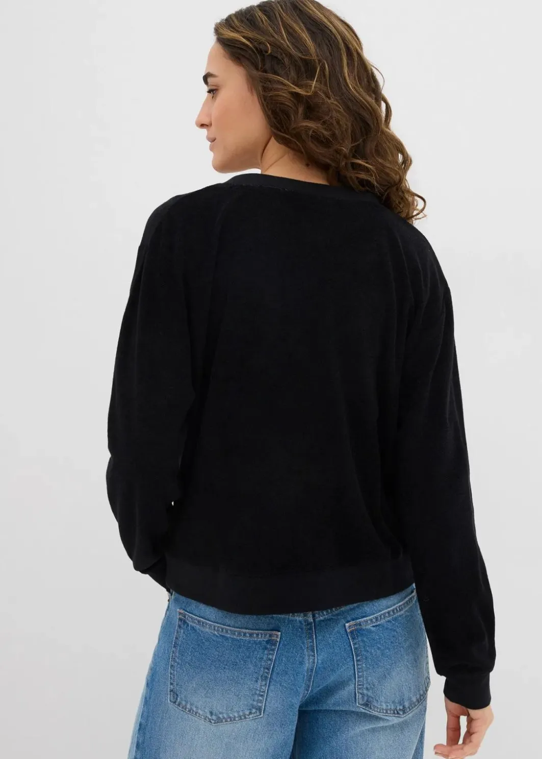 Damen bonprix Bekleidung·Röcke|Basics|Sweatshirt aus weichem Frottee