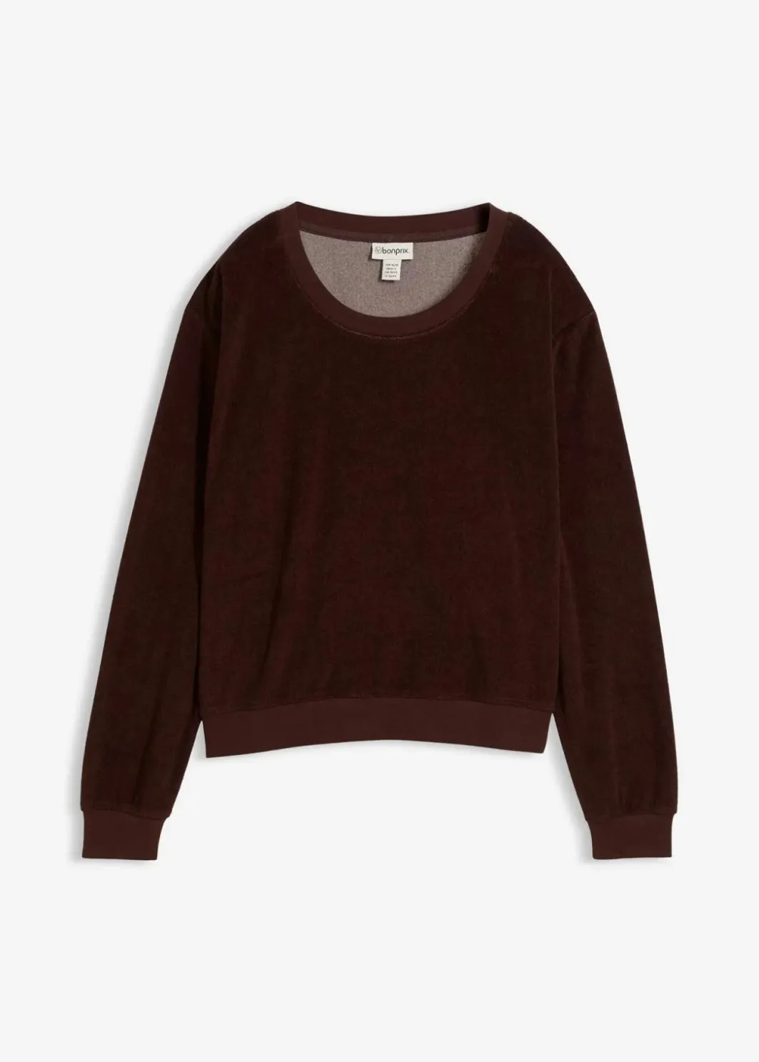 Damen bonprix Basics|Bekleidung·Röcke|Sweatshirt aus weichem Frottee
